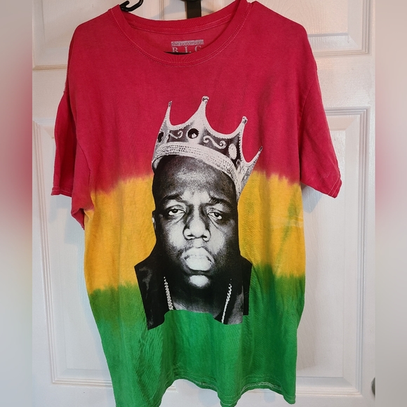 (163) Notorious B.I.G. Women's Crewneck Short Sleeve T-Shirt,  Size: OX - Picture 5 of 15